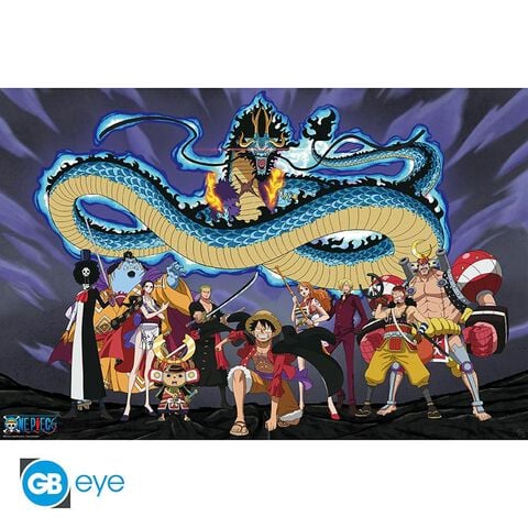 Poster - One Piece - L'équipage Contre Kaido - Roulé Filmé (915x61)